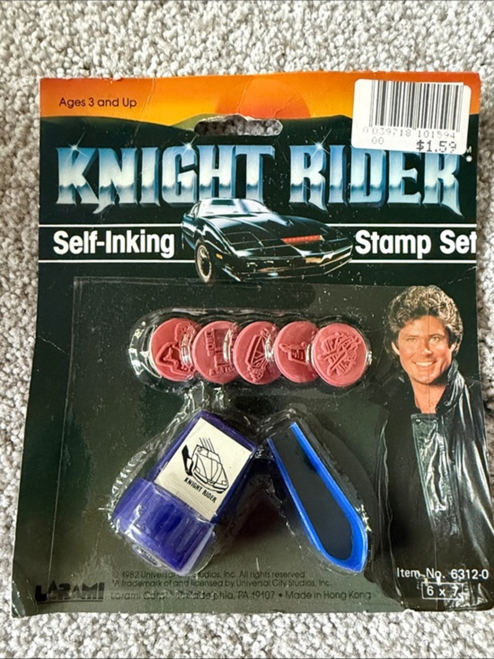 Vintage 1982 Knight Rider Self-Inking Stamp Set- New!